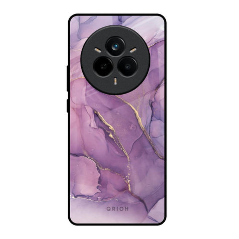Purple Gold Marble Glossy Case for Realme 14 Pro Plus 5G