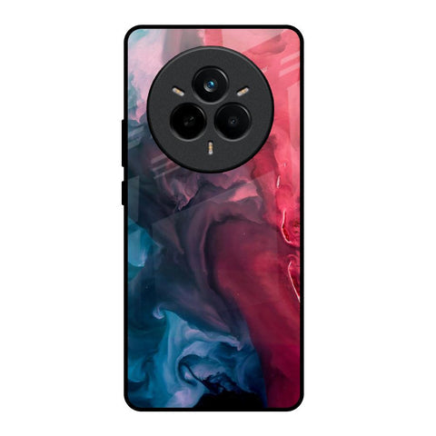 Blue & Red Smoke Glossy Case for Realme 14 Pro Plus 5G