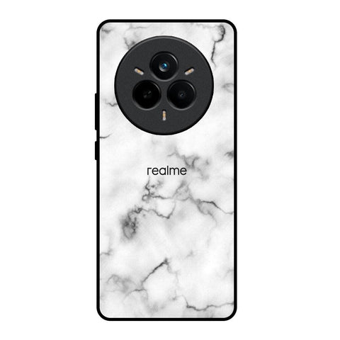 Satin White Marble Glossy Case for Realme 14 Pro Plus 5G