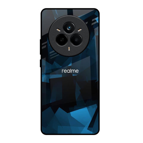 Polygonal Blue Box Glossy Case For Realme 14 Pro Plus 5G