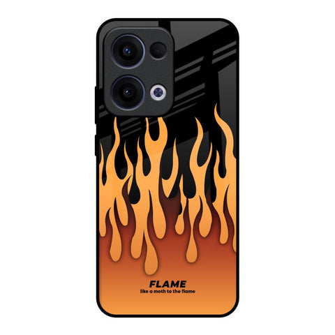 Fire Flame Glossy Case for Oppo Reno13 5G