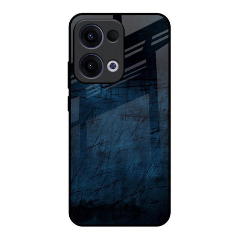 Dark Blue Grunge Glossy Case for Oppo Reno13 5G