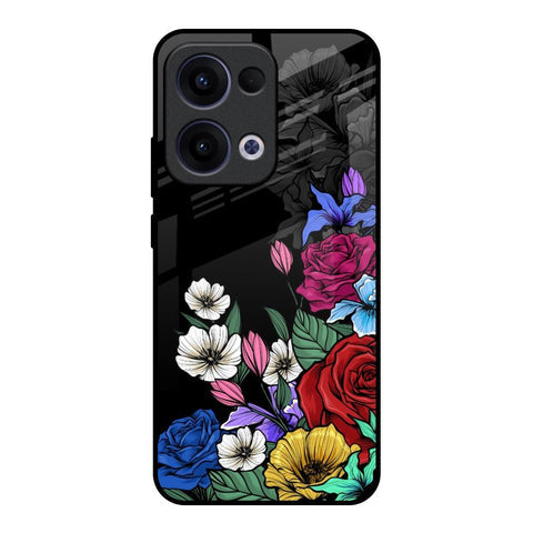Rose Flower Bunch Art Glossy Case for Oppo Reno13 5G