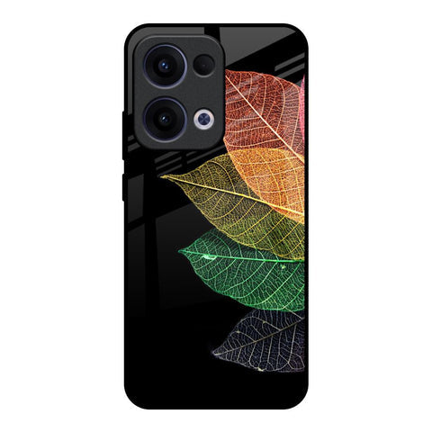 Colorful Leaves Glossy Case for Oppo Reno13 5G