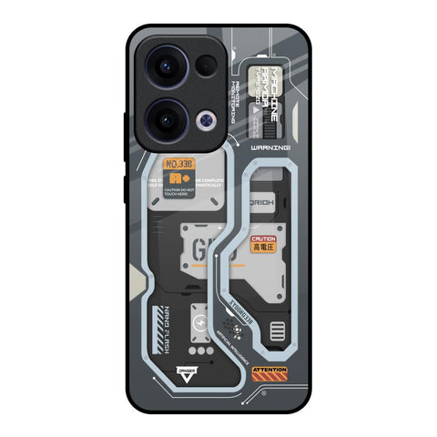 Retro Futuristic Glossy Case for Oppo Reno13 5G