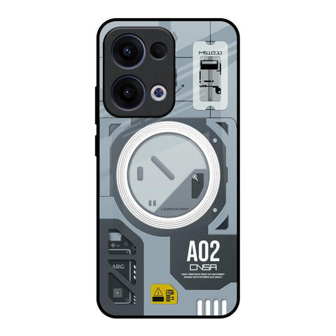 Modern Technology Glossy Case for Oppo Reno13 5G