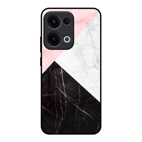 Marble Collage Art Glossy Case For Oppo Reno13 5G
