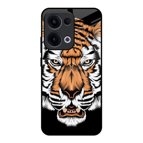 Angry Tiger Glossy Case For Oppo Reno13 5G