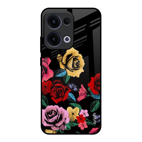 Floral Decorative Glossy Case For Oppo Reno13 5G