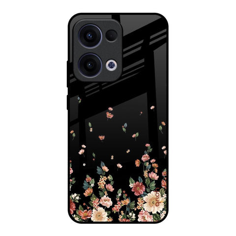 Floating Floral Print Glossy Case for Oppo Reno13 5G