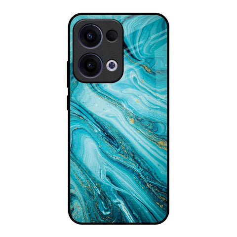 Ocean Marble Glossy Case for Oppo Reno13 5G