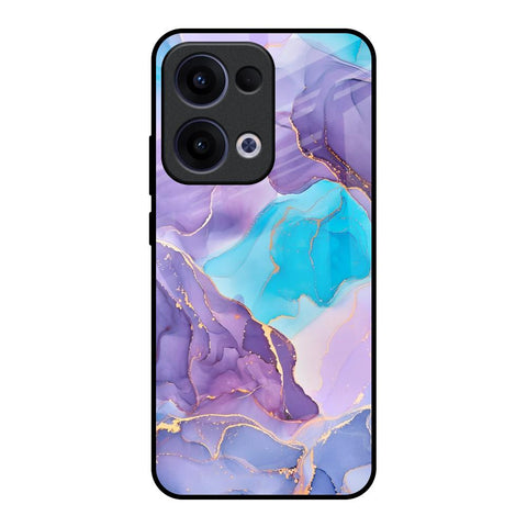 Alcohol ink Marble Glossy Case for Oppo Reno13 5G
