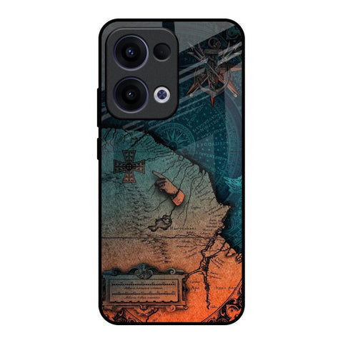 Geographical Map Glossy Case for Oppo Reno13 5G