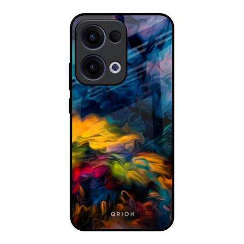 Multicolor Oil Painting Glossy Case for Oppo Reno13 5G