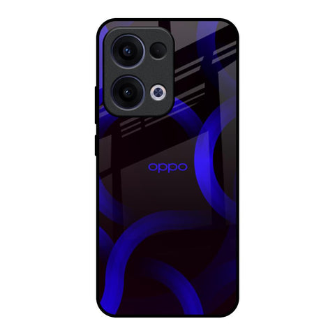 Blue Ring Light Glossy Case for Oppo Reno13 5G
