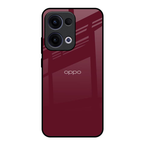 Classic Burgundy Glossy Case for Oppo Reno13 5G