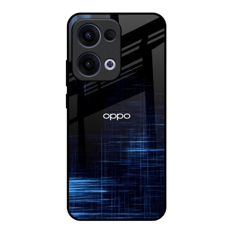 Blue Scratch Glossy Case for Oppo Reno13 5G