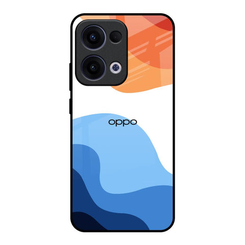 Wavy Color Pattern Glossy Case for Oppo Reno13 5G