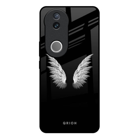 White Angel Wings Glossy Case for Vivo V50 5G