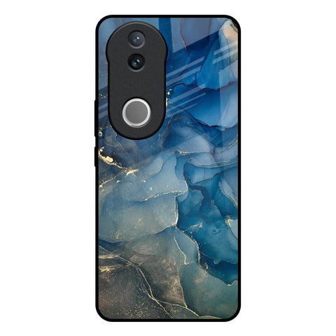 Blue Cool Marble Glossy Case for Vivo V50 5G