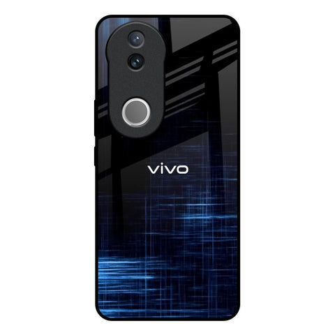 Blue Scratch Glossy Case for Vivo V50 5G