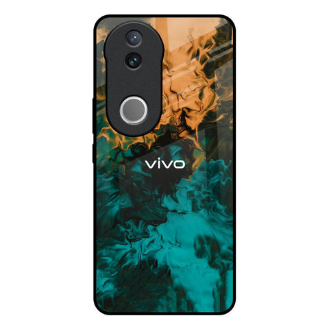 Watercolor Wave Glossy Case for Vivo V50 5G