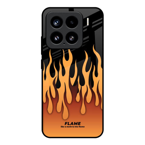 Fire Flame Glossy Case for Mi 15 5G