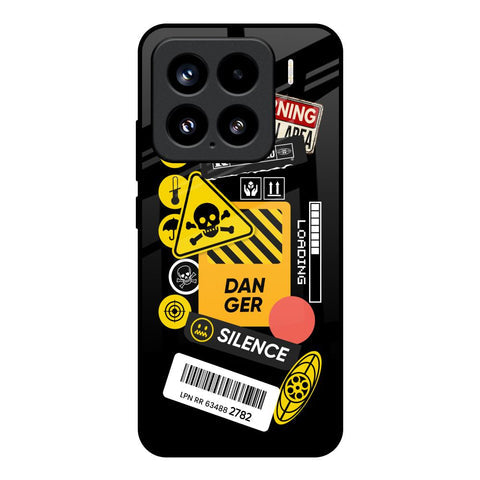 Danger Signs Glossy Case for Mi 15 5G