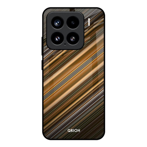 Diagonal Slash Pattern Glossy Case for Mi 15 5G