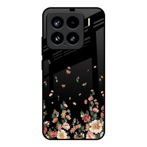 Floating Floral Print Glossy Case for Mi 15 5G