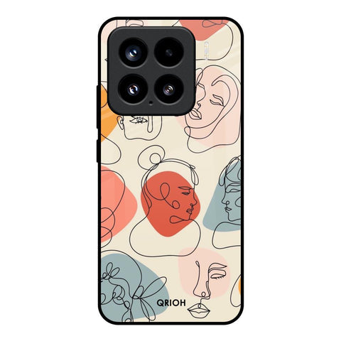 Abstract Faces Glossy Case for Mi 15 5G