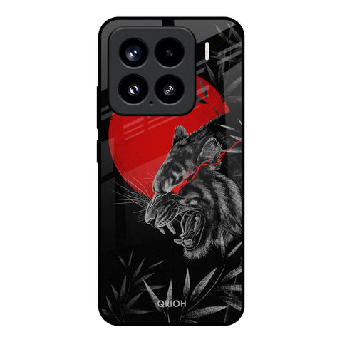 Red Moon Tiger Glossy Case for Mi 15 5G