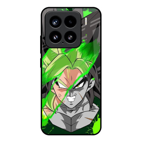 Anime Green Splash Glossy Case for Mi 15 5G