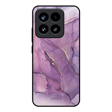 Purple Gold Marble Glossy Case for Mi 15 5G