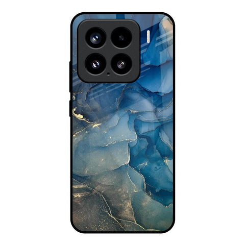 Blue Cool Marble Glossy Case for Mi 15 5G