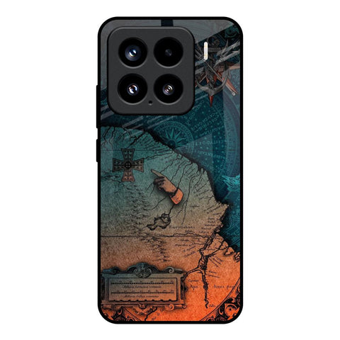 Geographical Map Glossy Case for Mi 15 5G