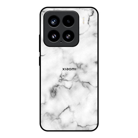 Satin White Marble Glossy Case for Mi 15 5G