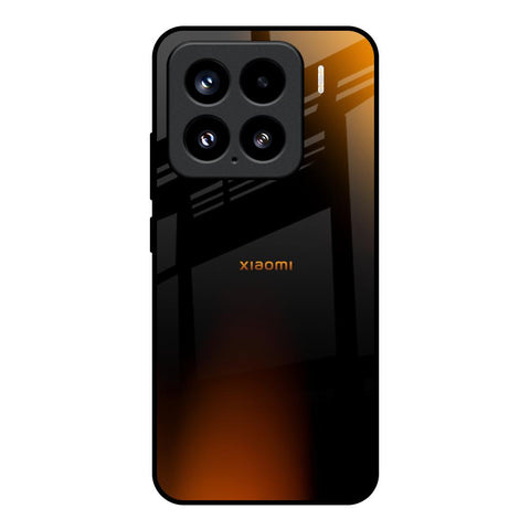Orange Black Fusion Glossy Case for Mi 15 5G
