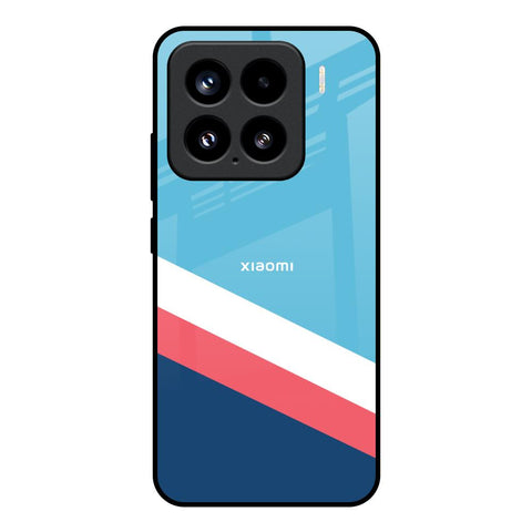 Pink & White Stripes Glossy Case For Mi 15 5G