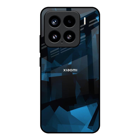 Polygonal Blue Box Glossy Case For Mi 15 5G