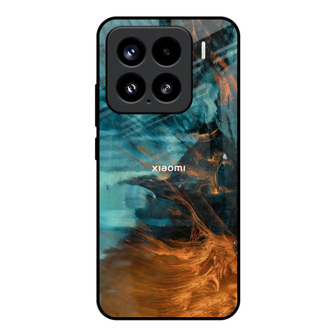 Golden Splash Glossy Case for Mi 15 5G