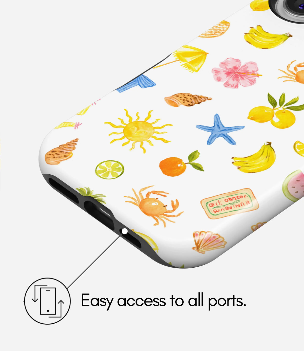 Beach Please Premium Tough Shining Phone Case (Double Layer) Available For All iPhone Models