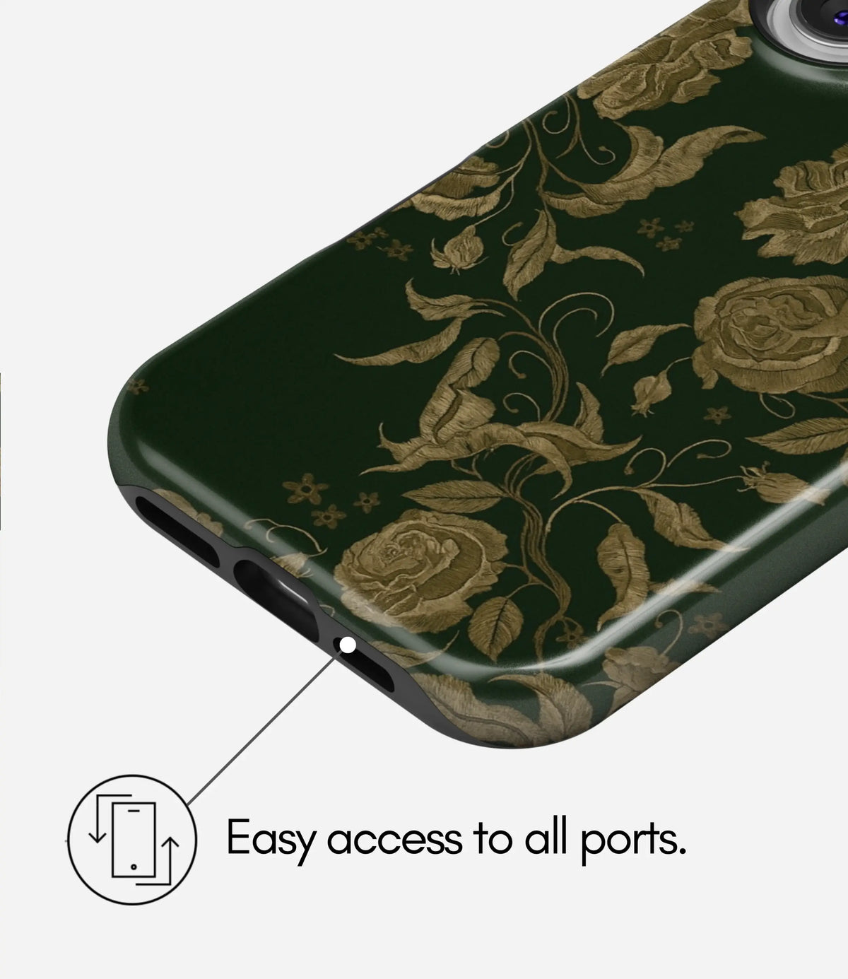 Antique Bloom Premium Tough Shining Phone Case (Double Layer) Available For All iPhone Models