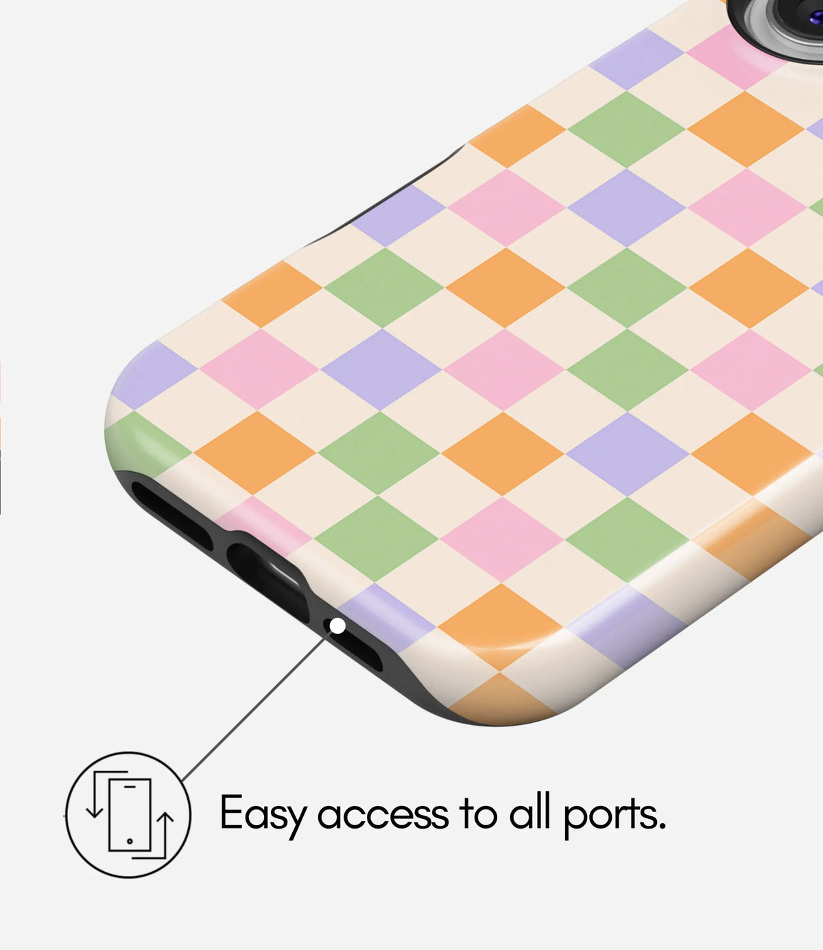 Candy Check Premium Tough Shining Phone Case (Double Layer) Available For All iPhone Models