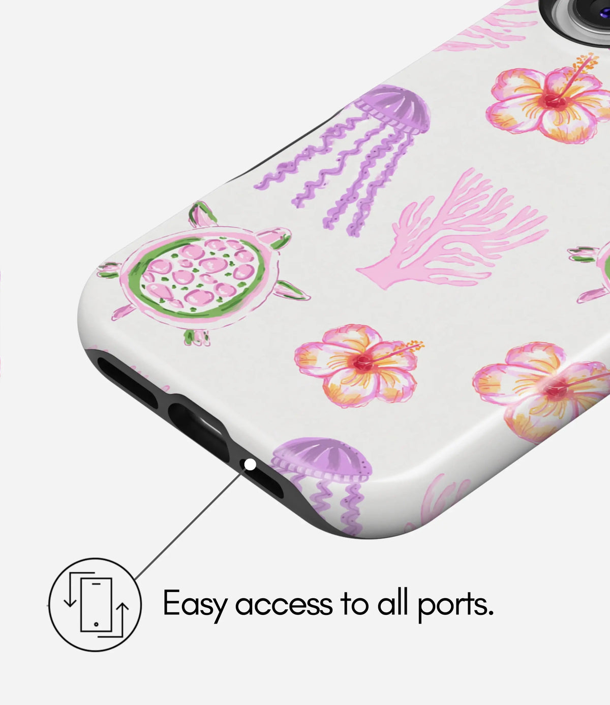 Tropical Drift Premium Tough Shining Phone Case (Double Layer) Available For All iPhone Models