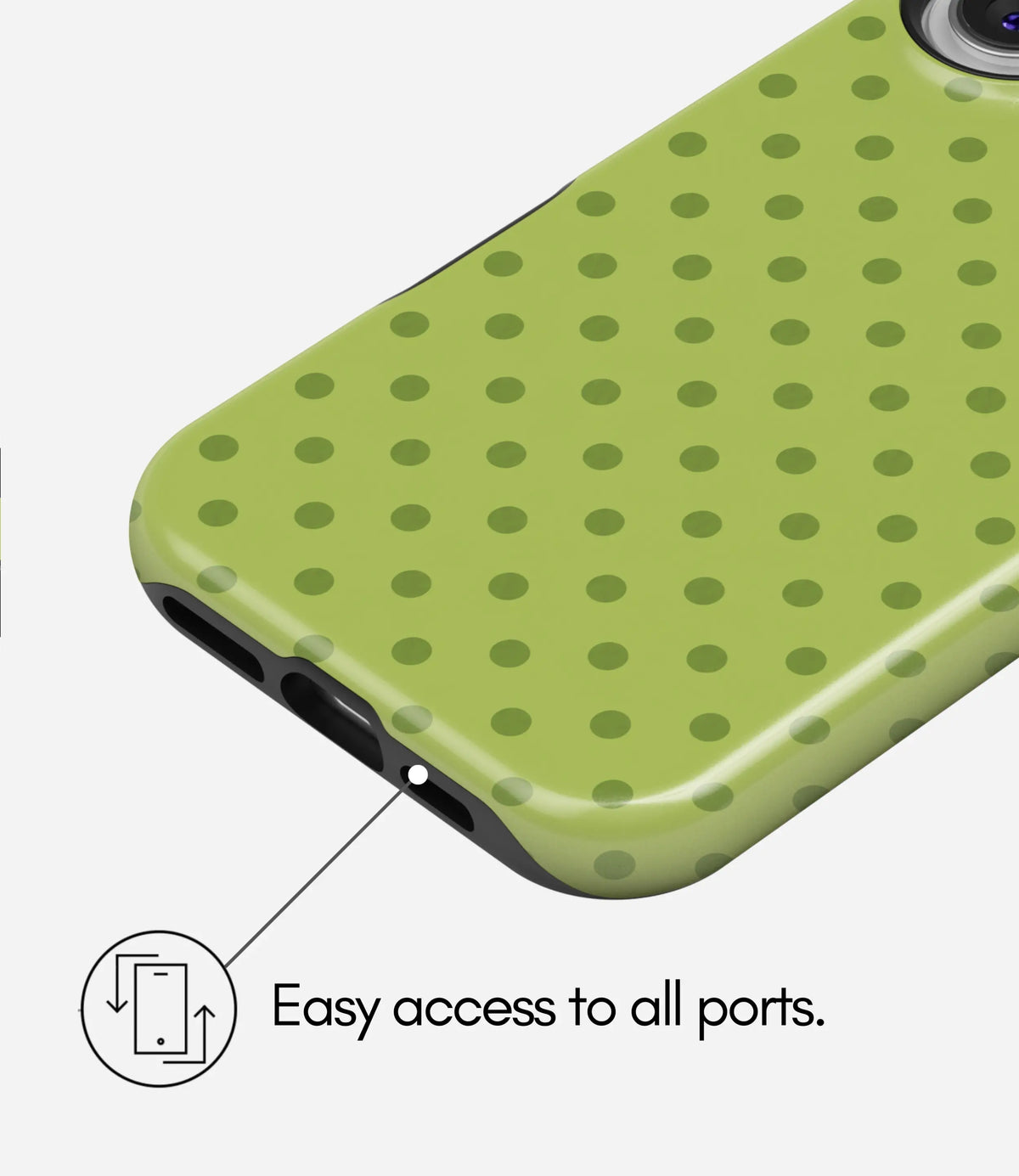 Color Pop Polka Premium Tough Shining Phone Case (Double Layer) Available For All iPhone Models