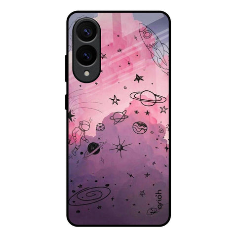 Space Doodles Glossy Case for Samsung Galaxy S25 Edge 5G