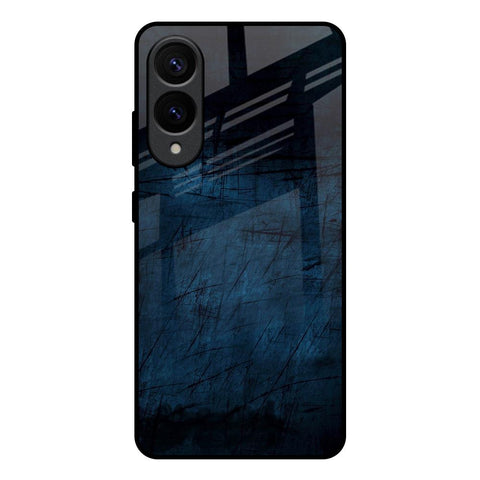 Dark Blue Grunge Glossy Case for Samsung Galaxy S25 Edge 5G