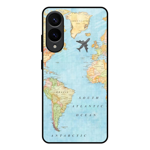 Travel Map Glossy Case for Samsung Galaxy S25 Edge 5G