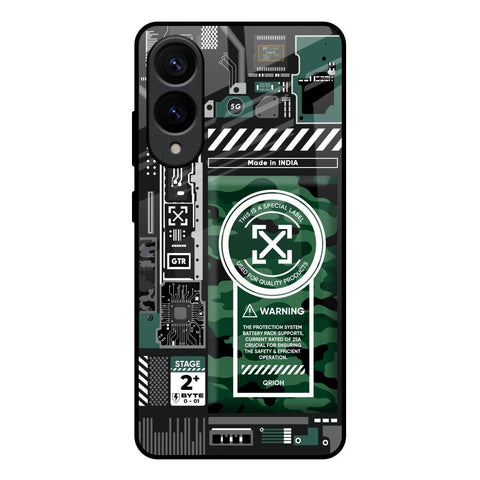 Green Camo Circuit Glossy Case for Samsung Galaxy S25 Edge 5G